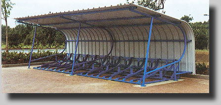 CURVED ROOF CYCLE SHELTER